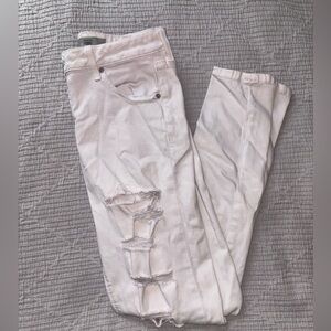 TopShop Moto Jamie White Skinny Jeans 30x30